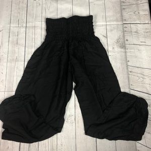 NEW Boho Vib Womens Black Boho Yoga Pants S/M